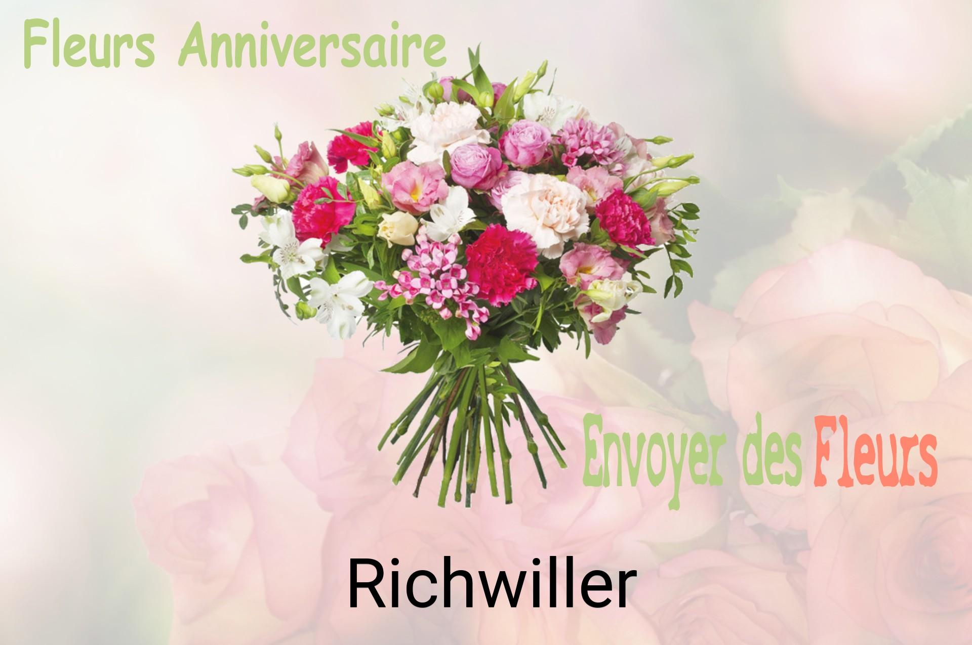 Bouquet de fleurs d’anniversaire livré à Richwiller